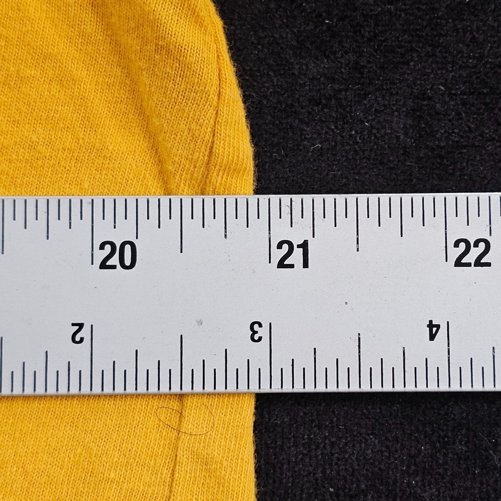 Guess Yellow Striped Embroidered Short Sleeve Cotton T-Shirt Men's XL - Picture 8 of 8